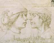 Holbein Hans I Portrait of the Artists Sons  - Hermitage